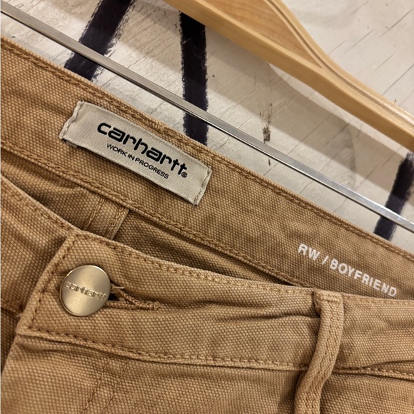Carhartt WIP Tan Pierce Canvas Carpenter Pants - Picture 6 of 7